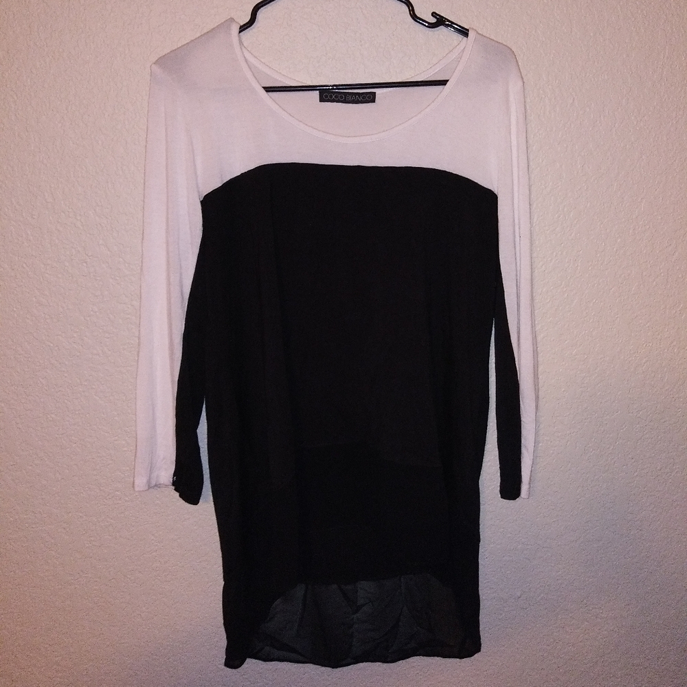 Black and white shirt